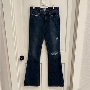 PAIGE Dark Indigo Flare Jeans